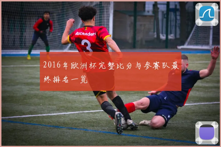 2016年欧洲杯完整比分与参赛队最终排名一览